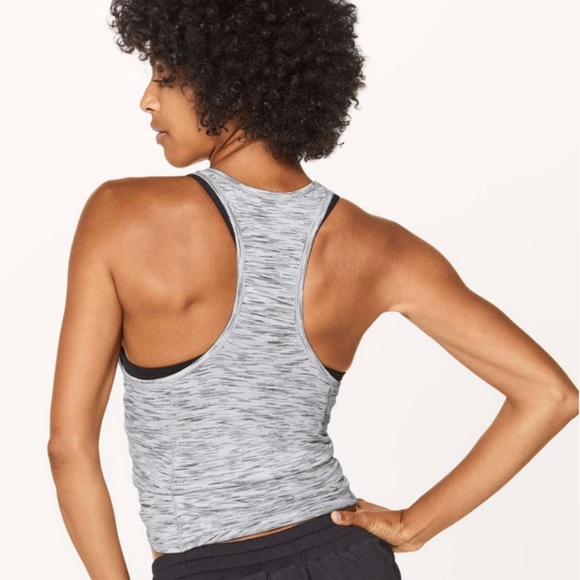 Lululemon🍋Our Sport Tank Tiger Space Dye Black White - Picture 2 of 6
